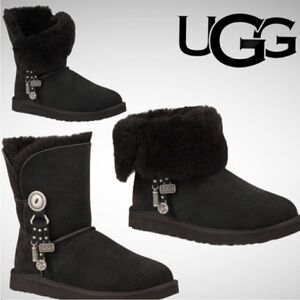 Ugg Black‎ Azalea Charm Boots Women's Size 9